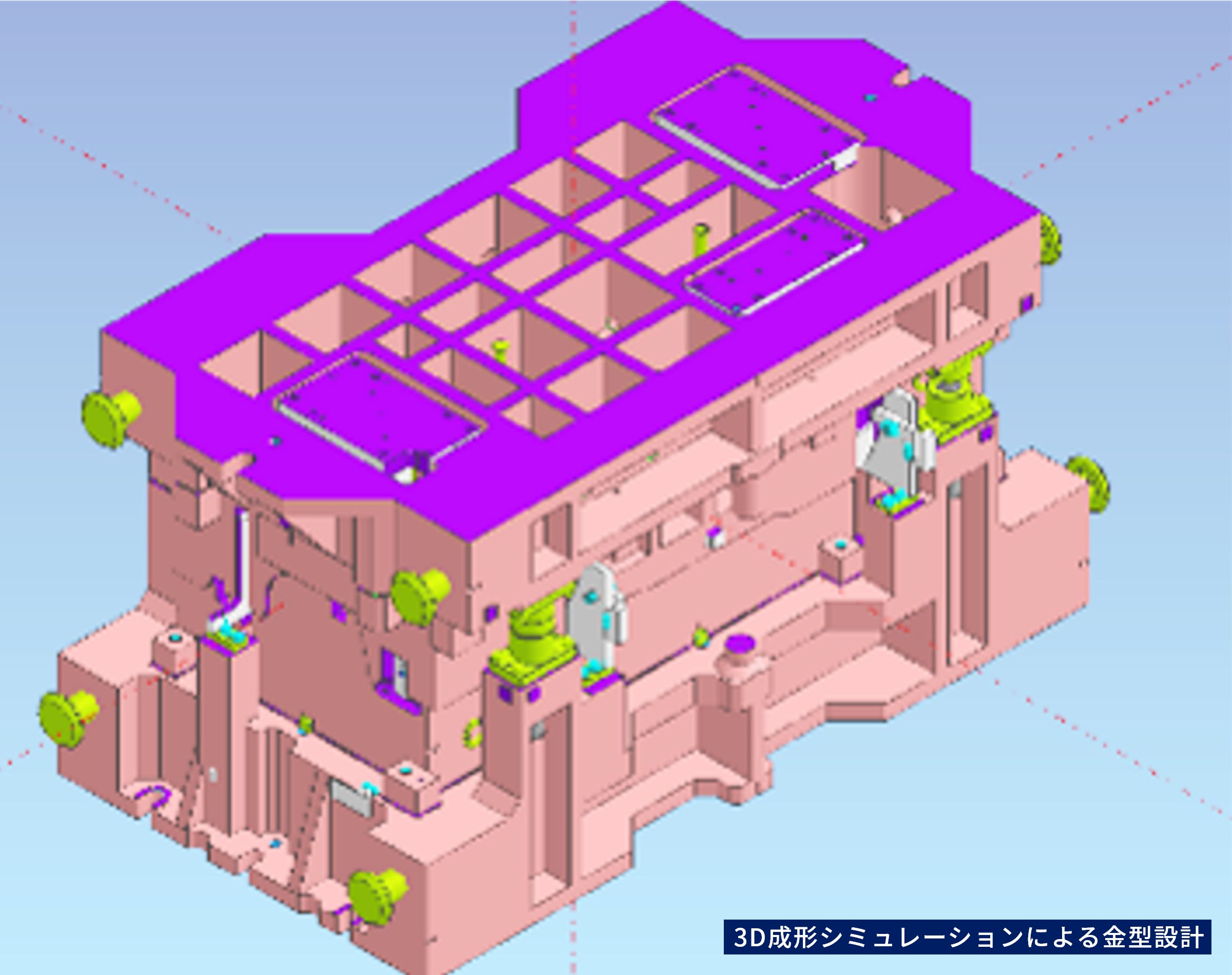 3D成形シミュレーションによる金型設計